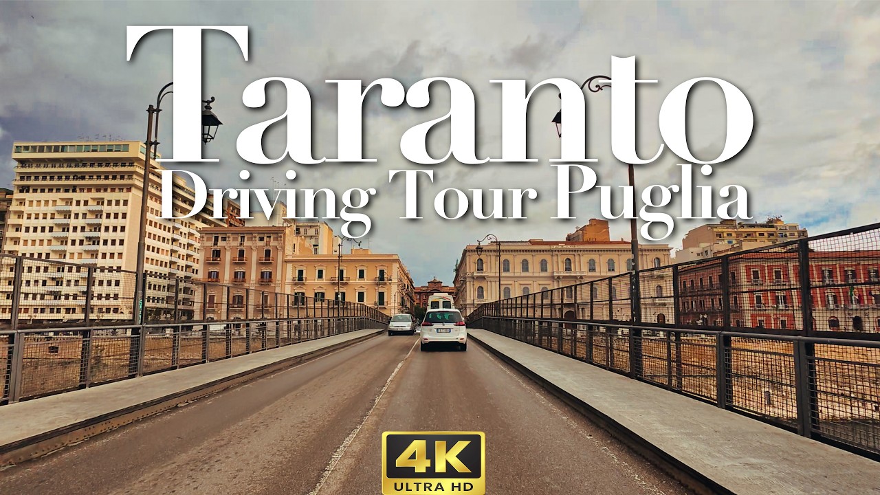 Taranto, Italy   Driving Tour - Drive into Taranto, Puglia, Southern Italy. 🇮🇹🚕. 4K  November 2024
