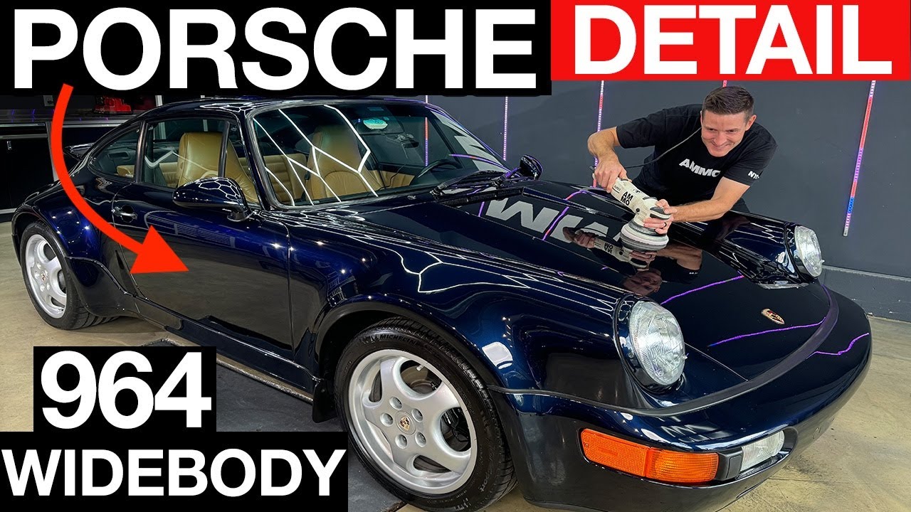 Dirty Porsche 964 C4 Widebody Deep Cleaning Transformation