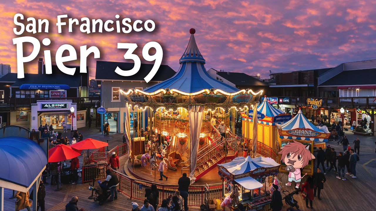 San Francisco Pier 39 Evening Walk 4K with Captions