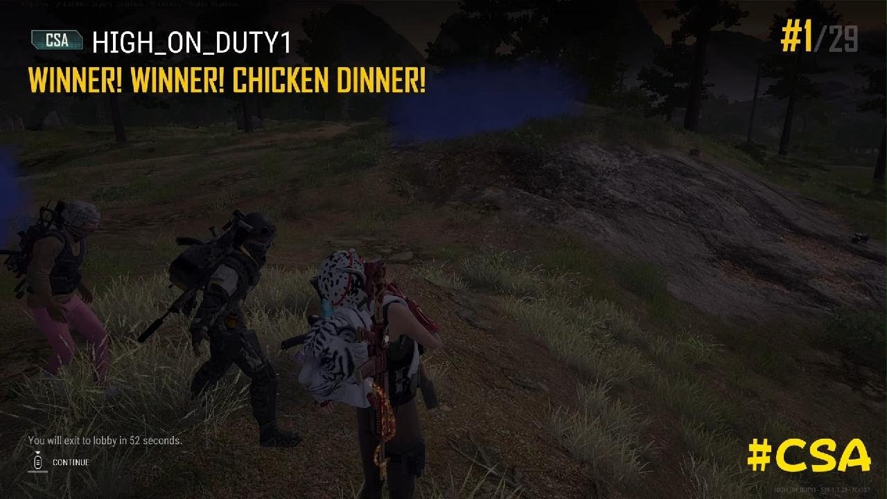 Trying to survive on PUBG and winning