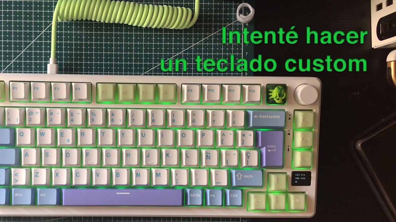 Intenté hacer un teclado custom