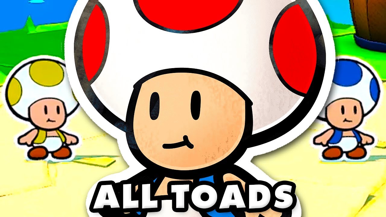 Paper Mario: The Origami King - All Toads Gameplay and Locations! (Nintendo Switch)