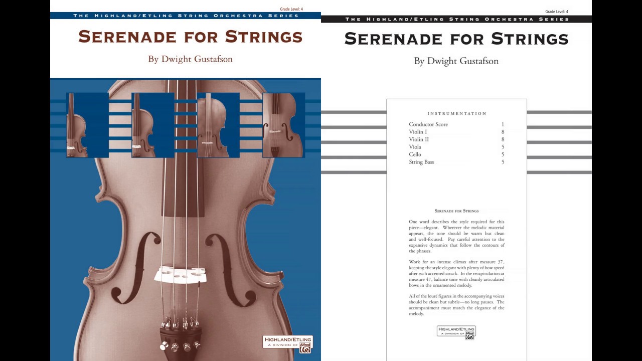 Serenade for Strings, by Dwight Gustafson – Score & Sound