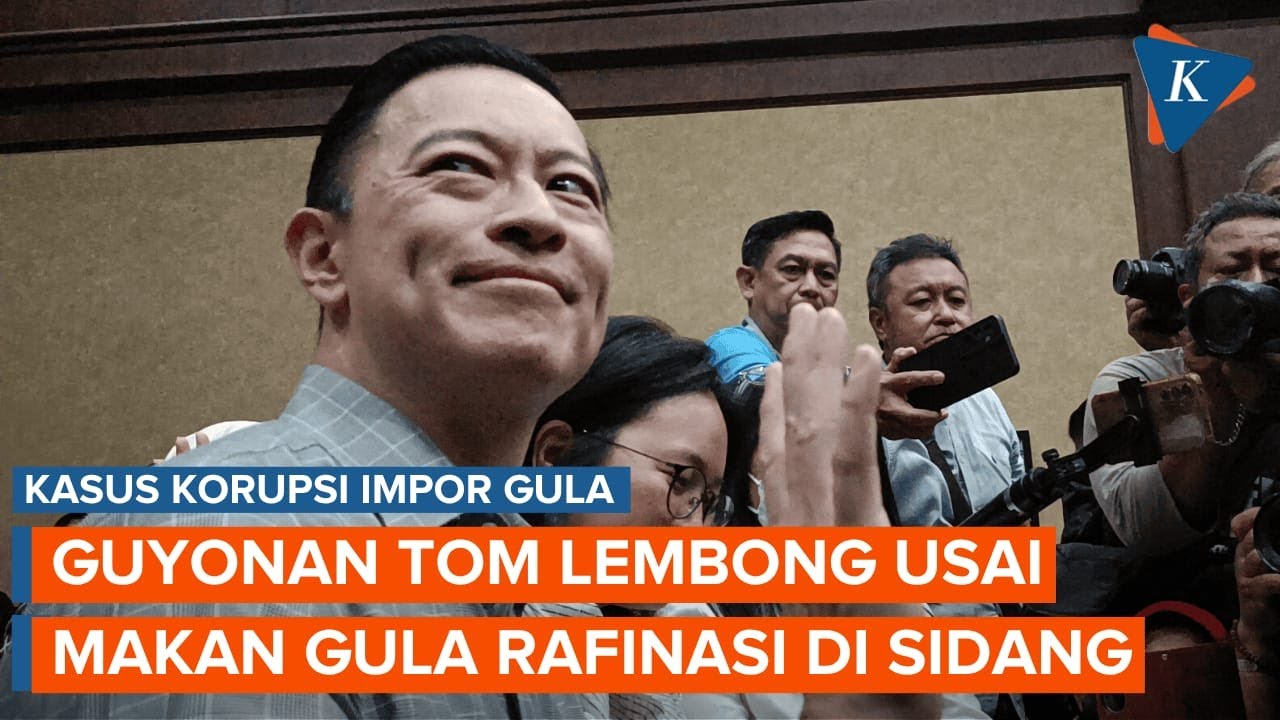 Guyonan Tom Lembong Usai Makan Gula Rafinasi di Sidang: Malam Sakit Gigi