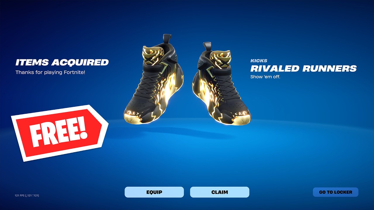 Как разблокировать *БЕСПЛАТНЫЕ* кроссовки Rivaled Runners в Fortnite, 7 глава, 2 сезон (полное ру...