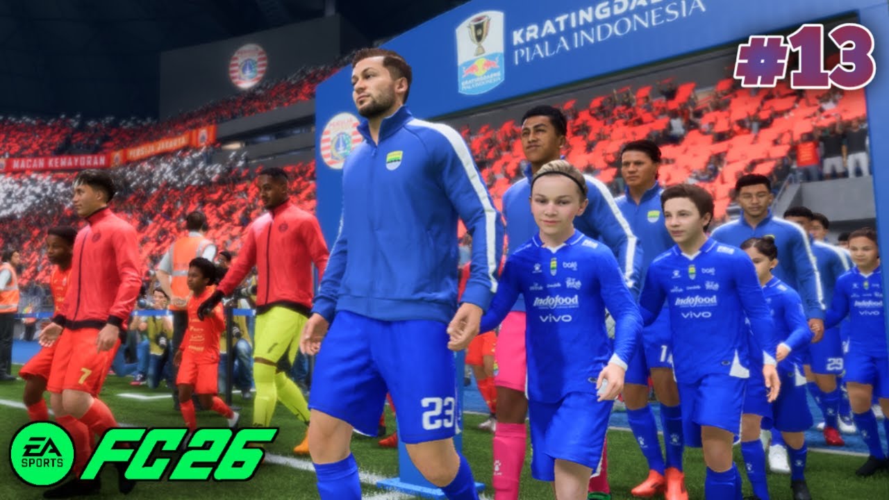 Persija vs Persib leg 1 Quarter Final Piala Indonesia I FC 26 I Persib Career Mode #13