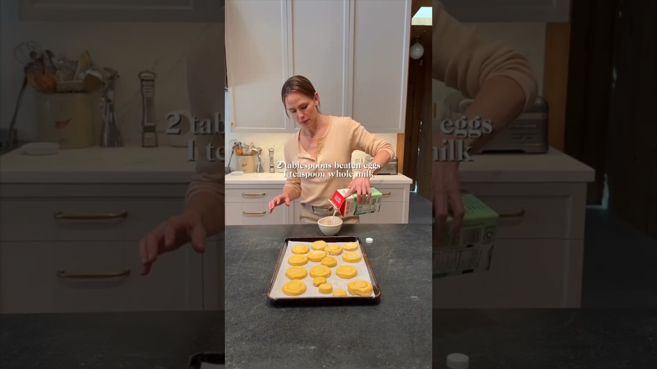 Jennifer Garner's Pretend Cooking Show - Fluffy Mexican Bisquetes #jennifergarner #dynamicfeed