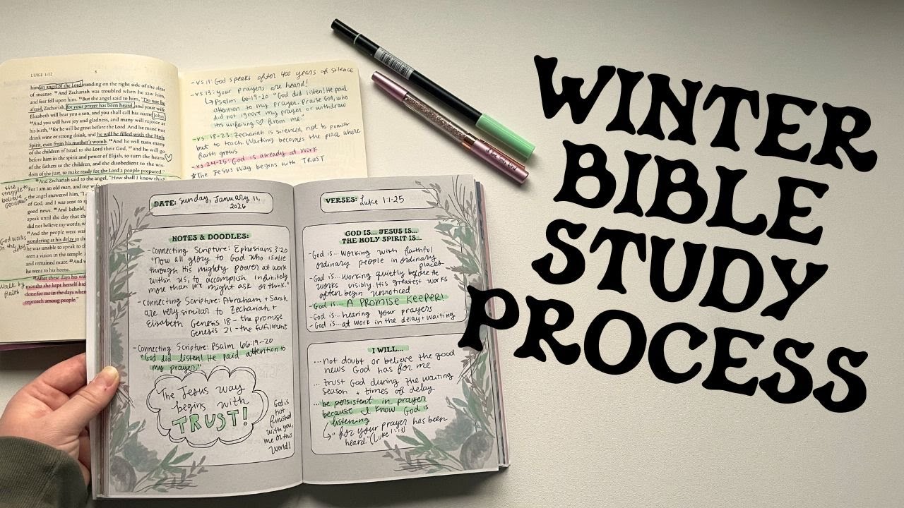 Winter Bible Study Process: Luke Chapter 1 | Creative Faith & Co.