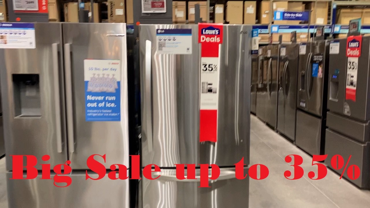 Lowe's Winter Refrigerator Sale up to 35 percent off most units