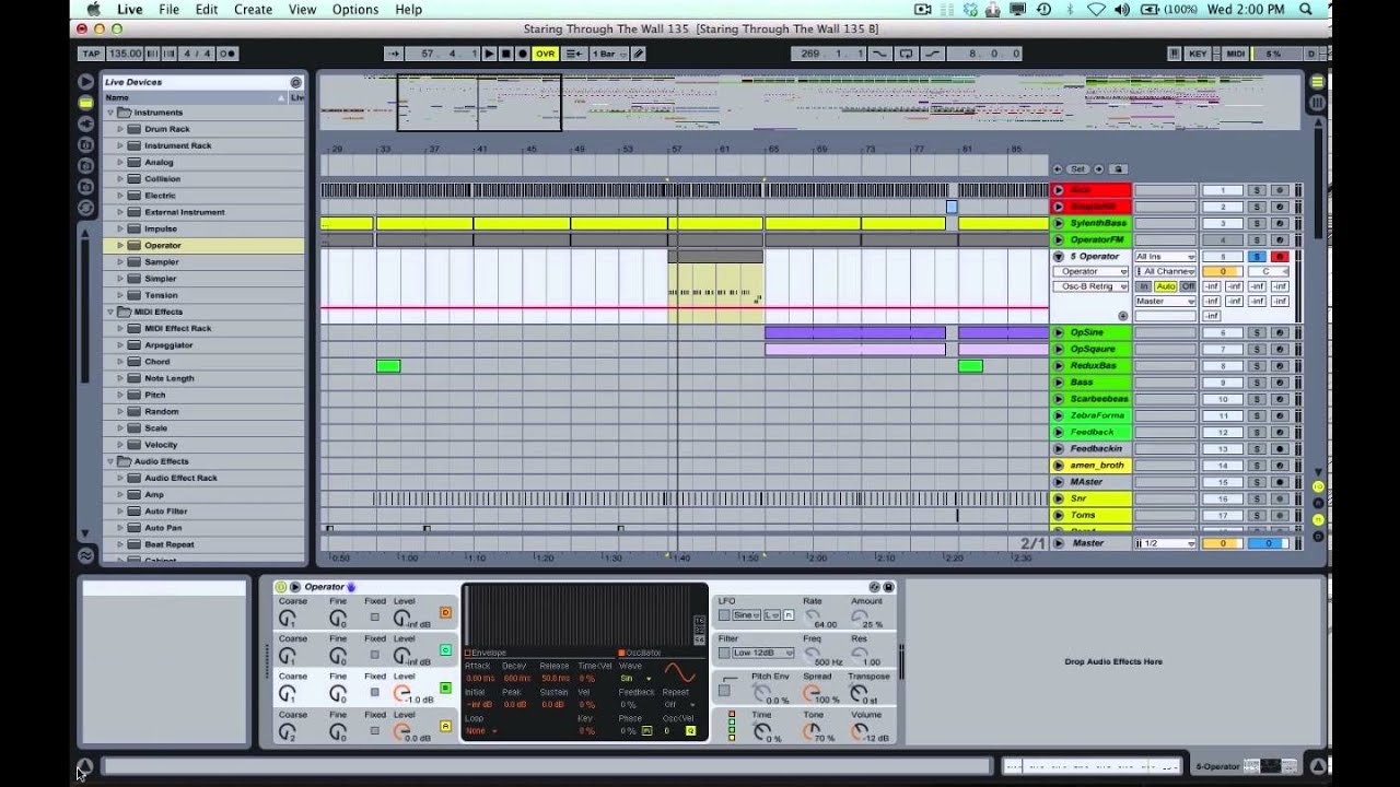 Ryanosaurus Tutorial: Operator - Filtered FM Bass