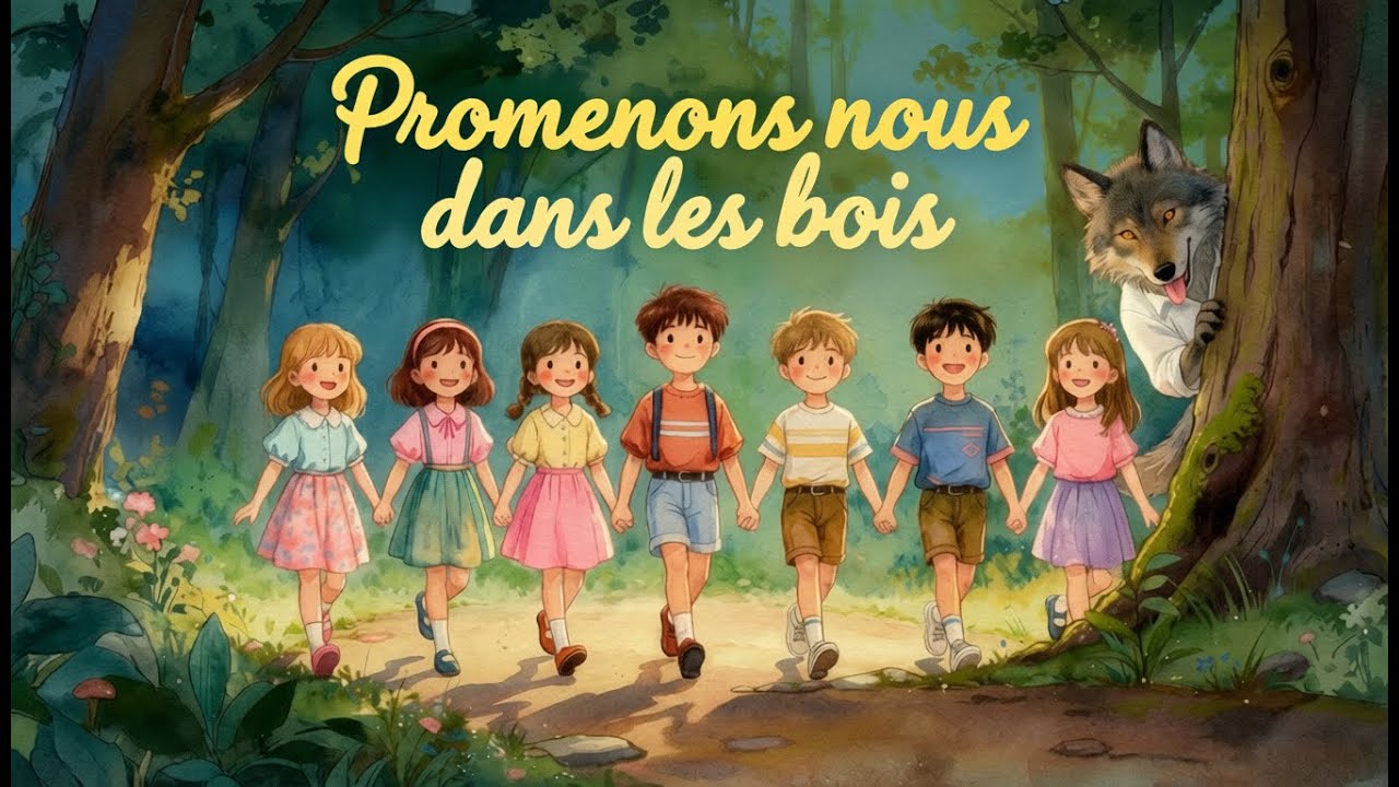 🎵 Promenons-nous dans les bois | Chanson pour enfants 👧🧒 | Les Comptines de Davidou