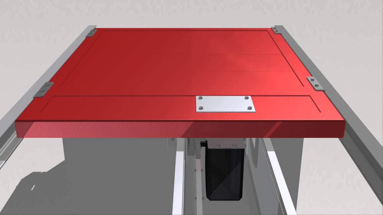 Sliding hatch animation