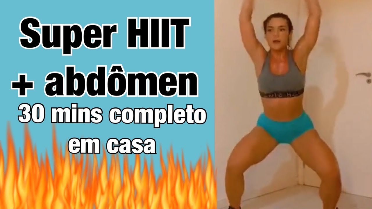 SUPER AERÓBICO EM CASA E ABDÔMEN PARA EMAGRECER com Treino Ninja
