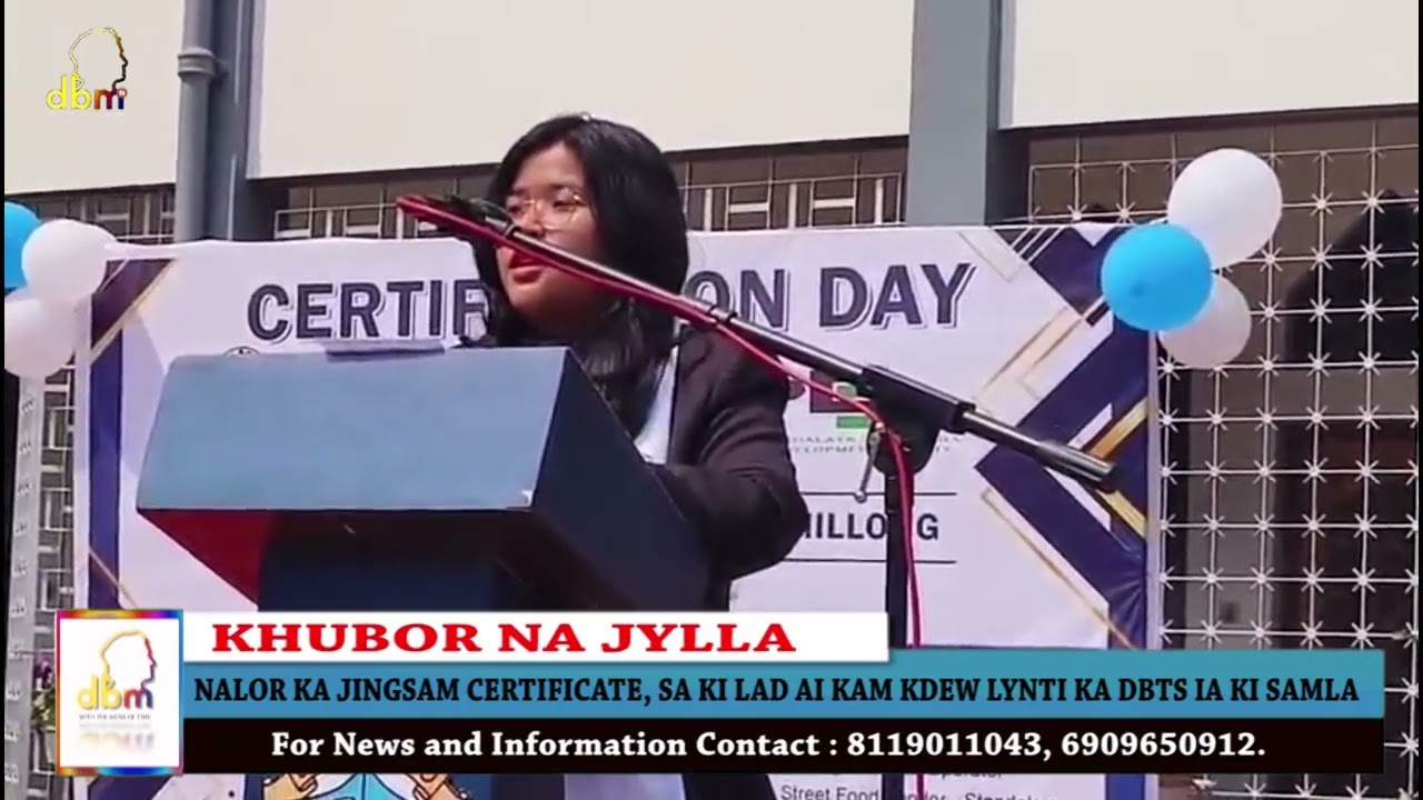 NALOR KA JINGSAM CERTIFICATE, SA KI LAD AI KAM KDEW LYNTI KA DBTS IA KI SAMLA