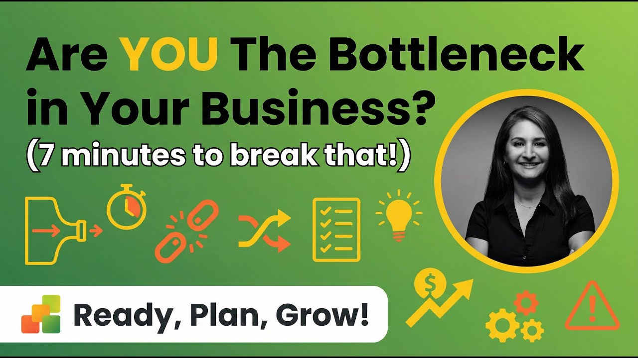 Hey Founders! YOU Are The Growth Bottleneck Break That in 7 minutes Here's How #smallbusinessgrowth
