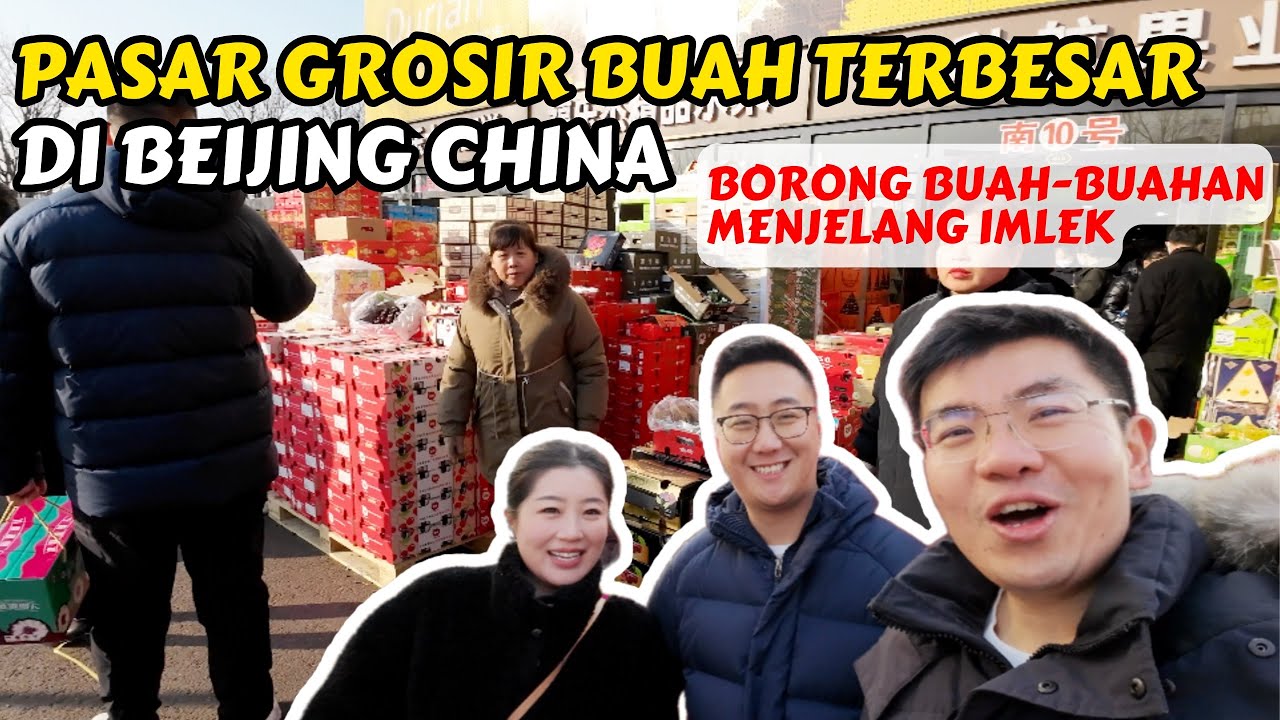 BORONG BUAH-BUAHAN UNTUK IMLEK DI CHINA | PASAR GROSIR BUAH TERBESAR DI BEIJING | XINFADI
