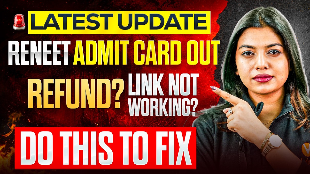 Re-NEET 2026 Admit Card Link Not Working? 😨 Download in 2 Minutes! | Step-by-Step Guide