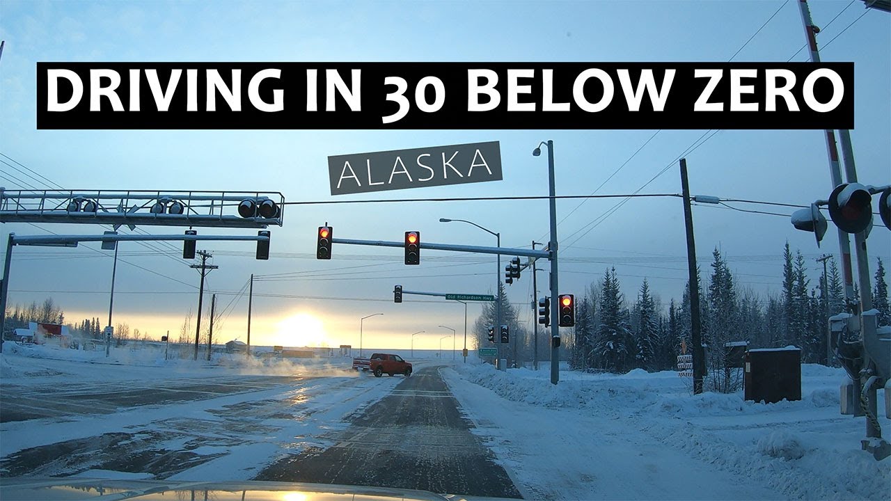 Driving in Alaska at 30 Below Zero | North Pole to Fairbanks