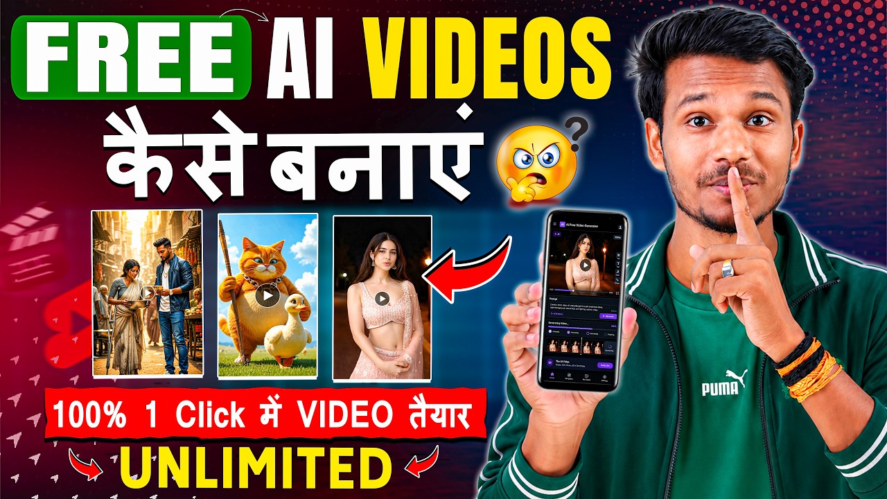 AI Video Kaise Banaye | How to create free AI videos ( Text to video & photo to video ai Free