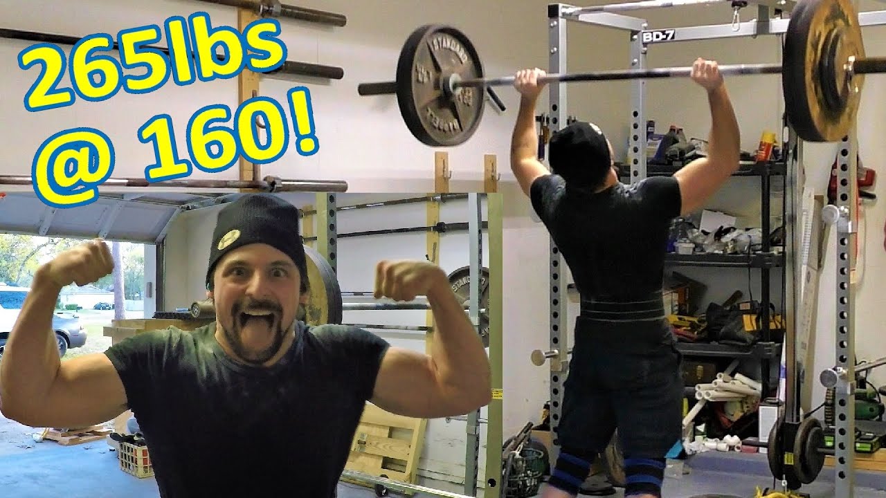 BIG PUSH PRESS! 265lbs @ 160