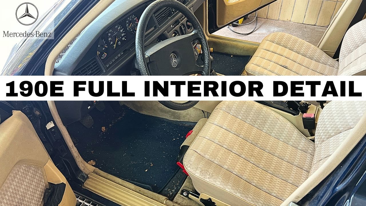 MERCEDES 190E W201 INTERIOR DETAILING