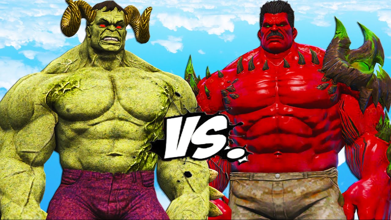 ХАЛК ПРОТИВ КРАСНОГО ХАЛКА - ЭПИЧЕСКАЯ БИТВА