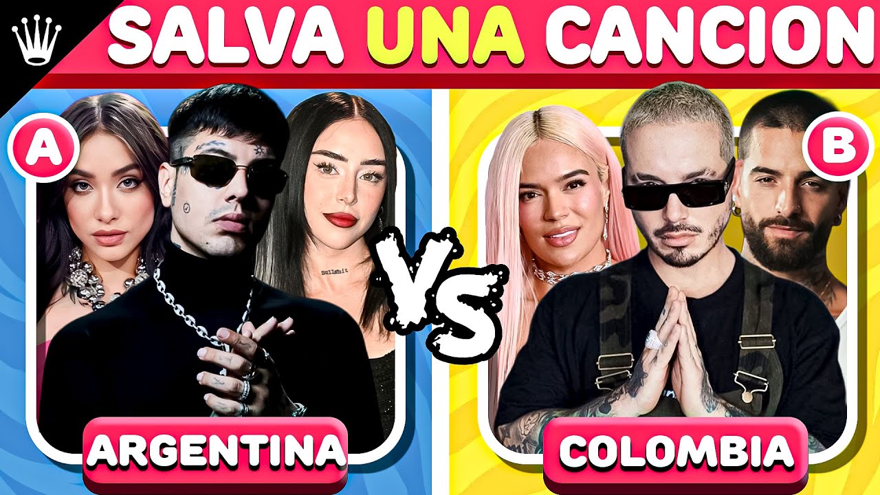 Argentina Vs Colombia | Salva Una Canción 🇦🇷🥊🇨🇴  ¿Cual Es Tu Pais Favorito? | BRAHYMUSIC