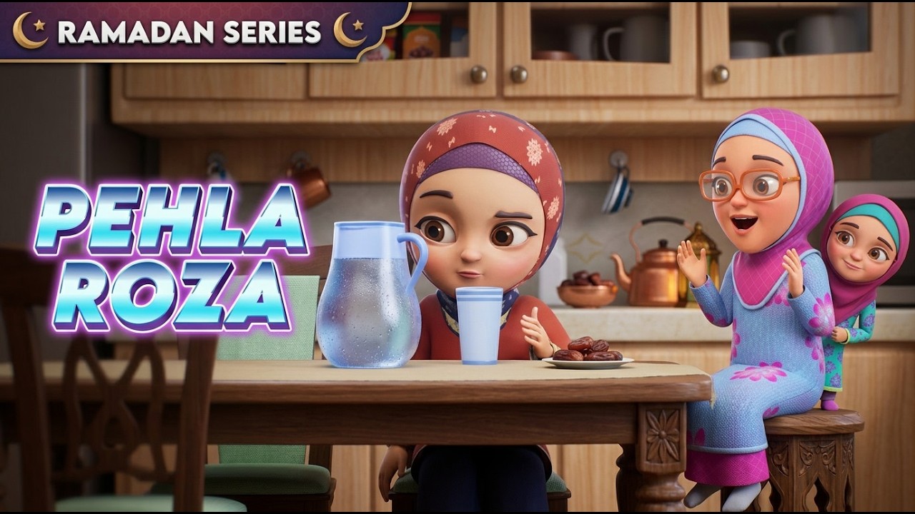 AMNA KA PEHLA ROZA | EP 06 | Ramadan 2025 | Kaneez Amna Aur Raiqa Cartoon Series 3D Islamic Cartoon