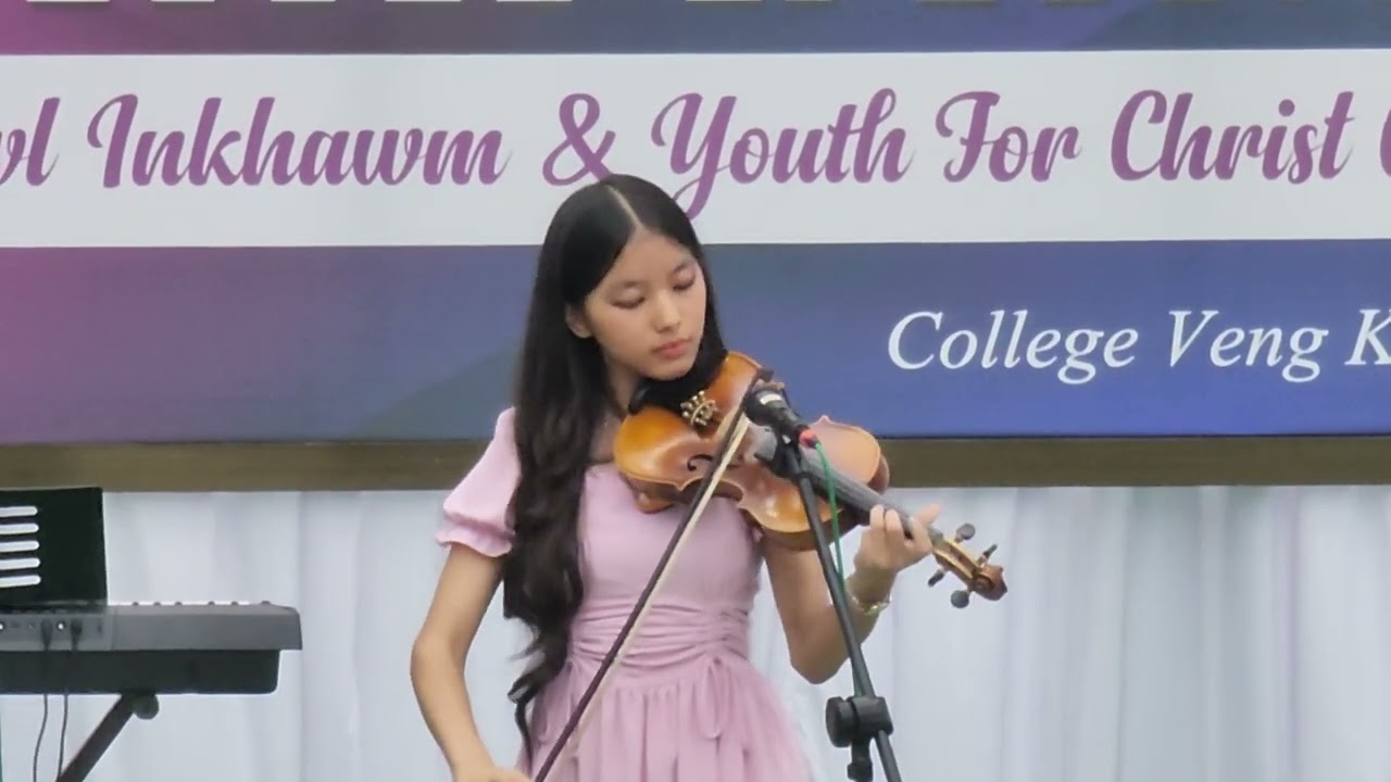 violin play Because he lives -Jayda Lalhlimpuii