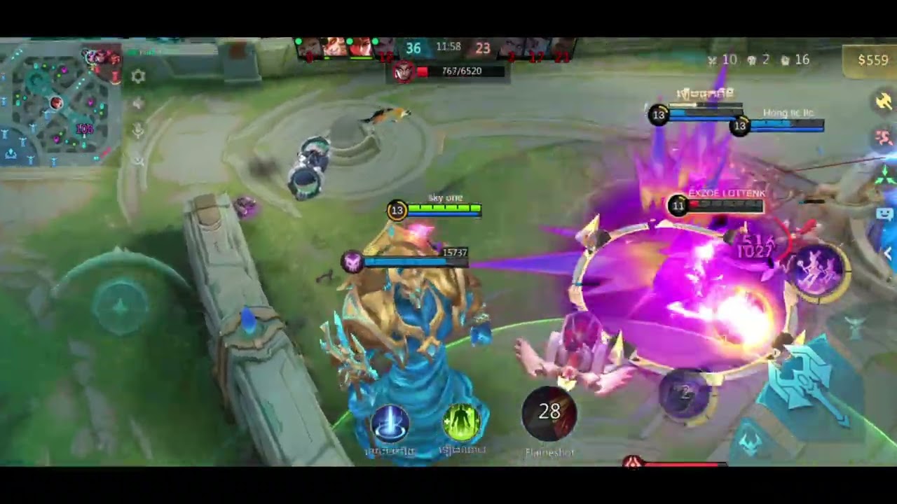 full game play Lylia 15kill វៃគេងាប់ដោយមិនដឹងខ្លួន mobilelegend