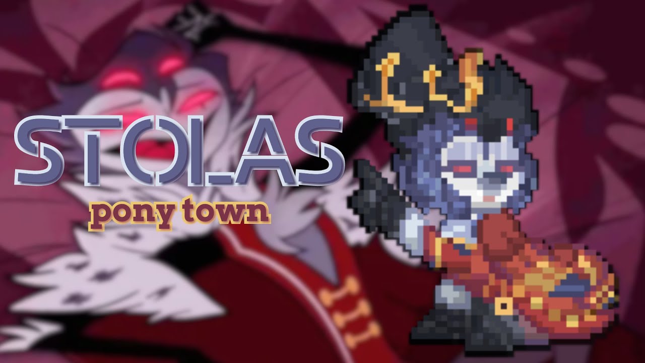 🌑) Stolas  Helluva Boss : [ pony town skin ]