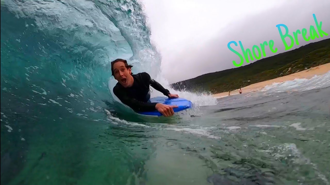 BODYBOARDING RABBITS SHORE BREAK - Yallingup - GoPro POV Surfing