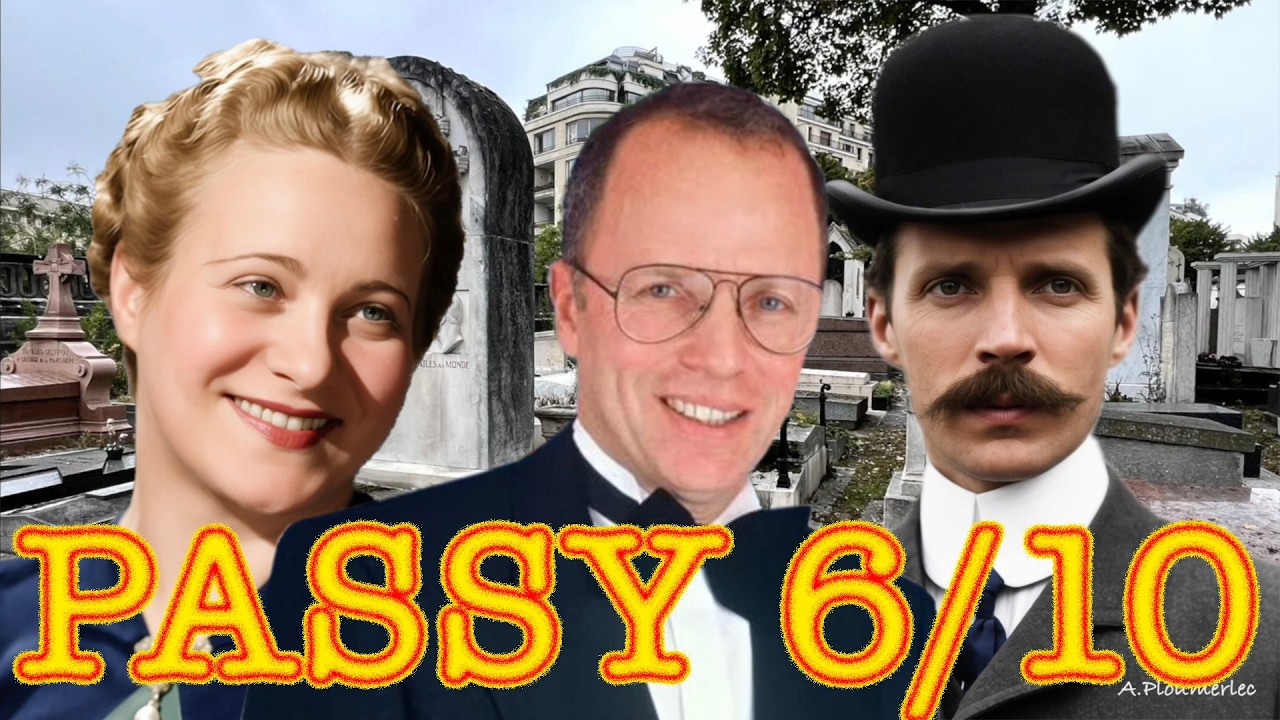 PARIS CIMETIÈRE DE PASSY  N° 6/10    THIERRY ROLAND  - LOUIS CASTEX - BÉATRICE BRETTY -