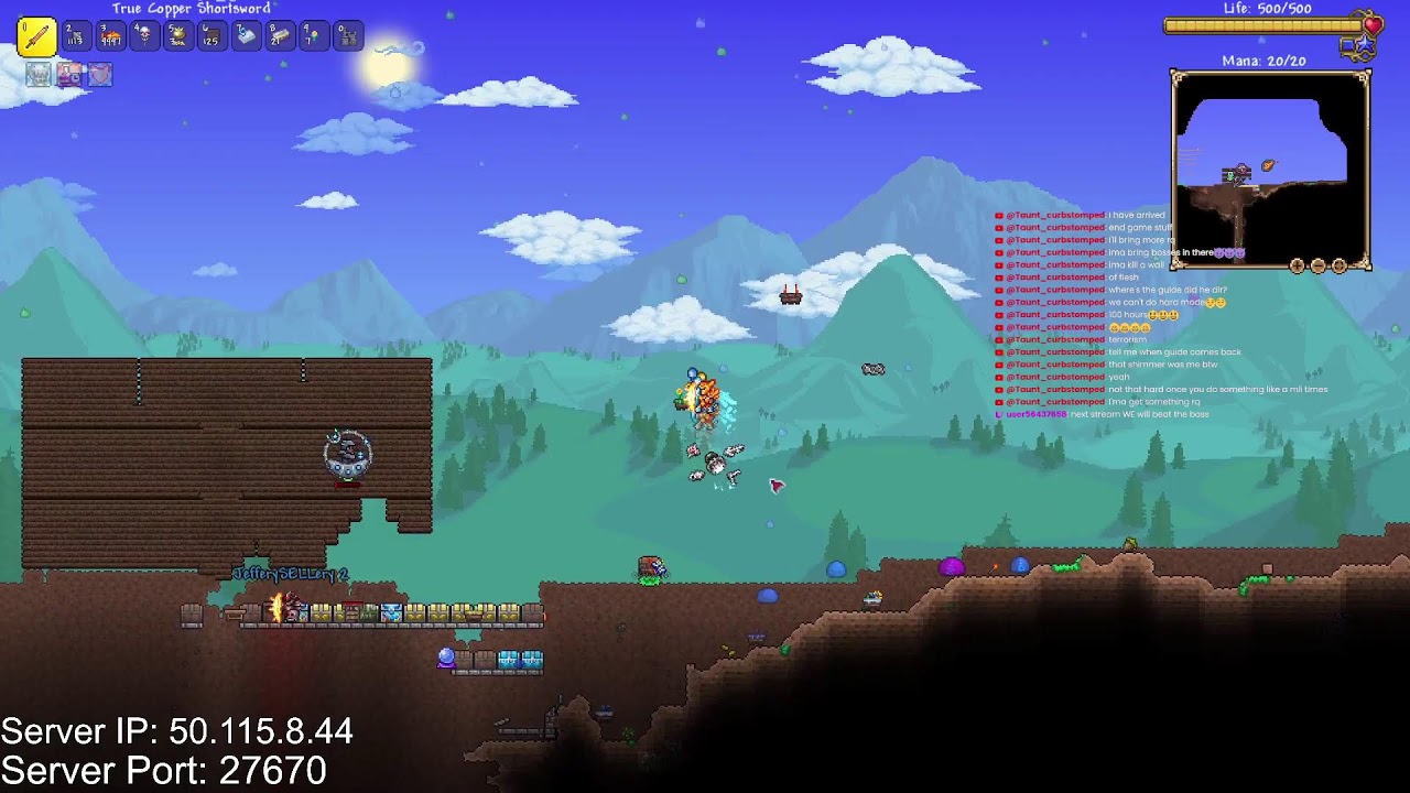 🟥 TERRARIA OPEN WORLD MULTIPLAYER ANYONE CAN JOIN  🟥 !HELP !COMMENT !DISCORD 🟥
