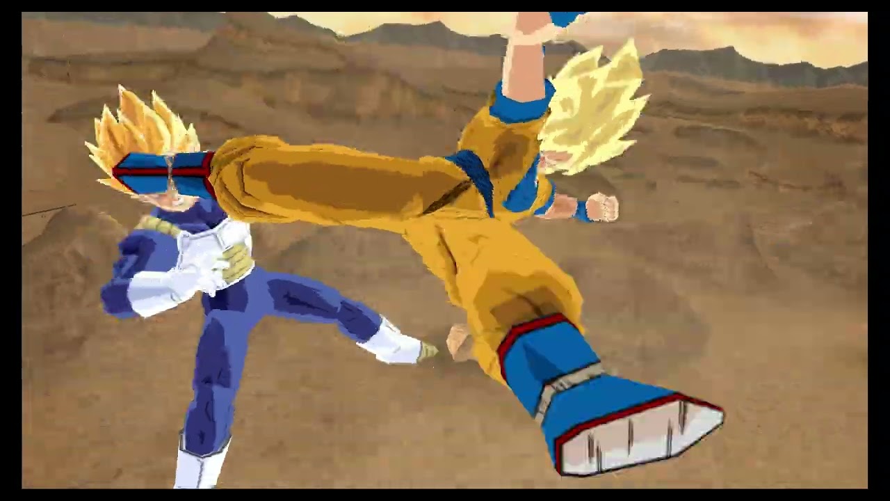 SSJ Goku vs SSJ Vegeta