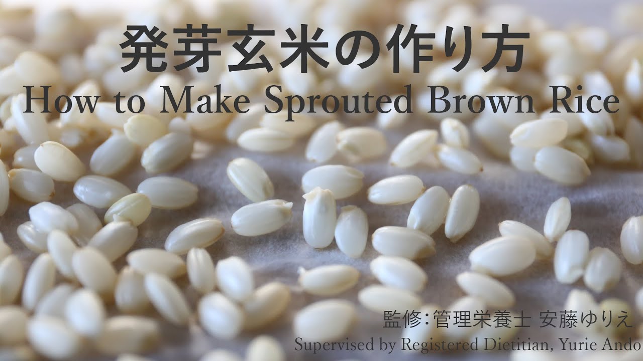 発芽玄米の作り方　How to Make Sprouted Brown Rice
