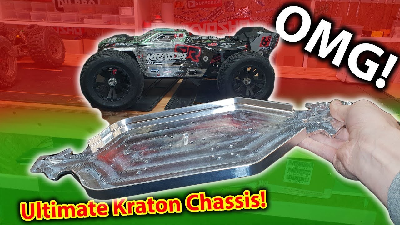 ULTIMATE Arrma Kraton HD Chassis + Shock Towers From Just Bash It RC (Made in USA)