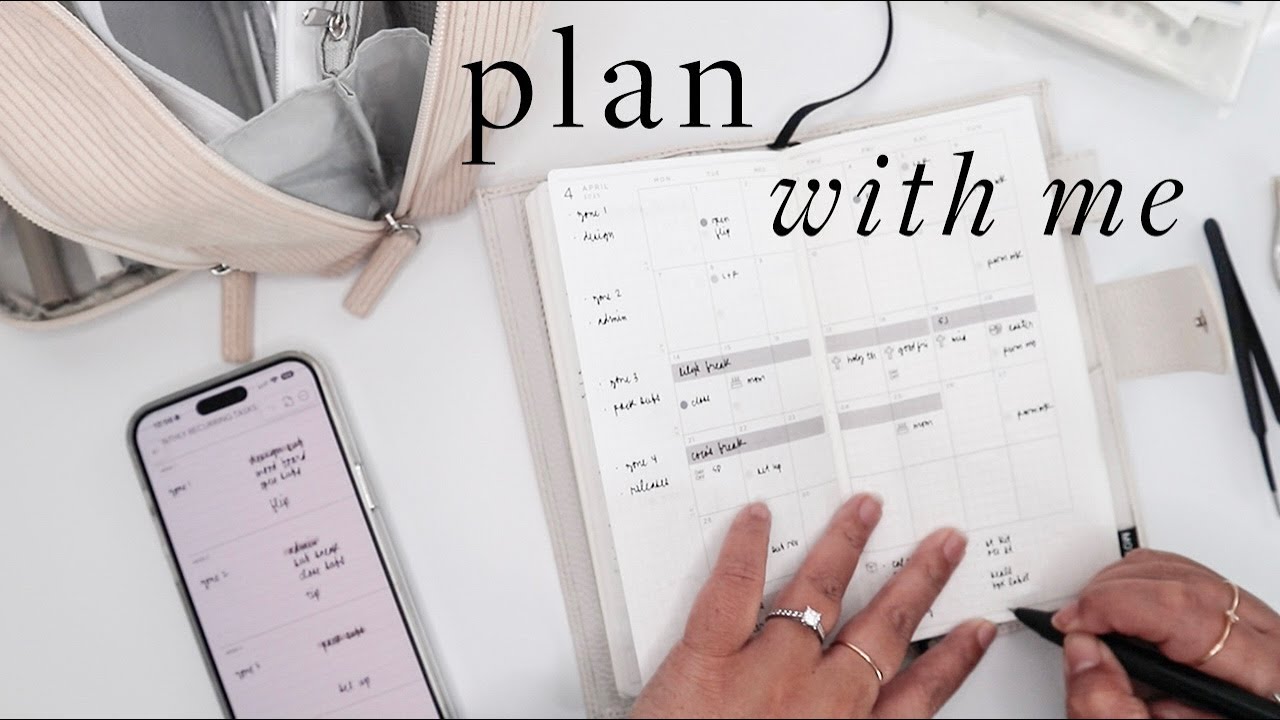 Plan with Me // monthly setup for April