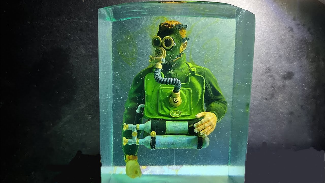 [DIY] epoxy resin/알리 모형 색칠/기포 제거?