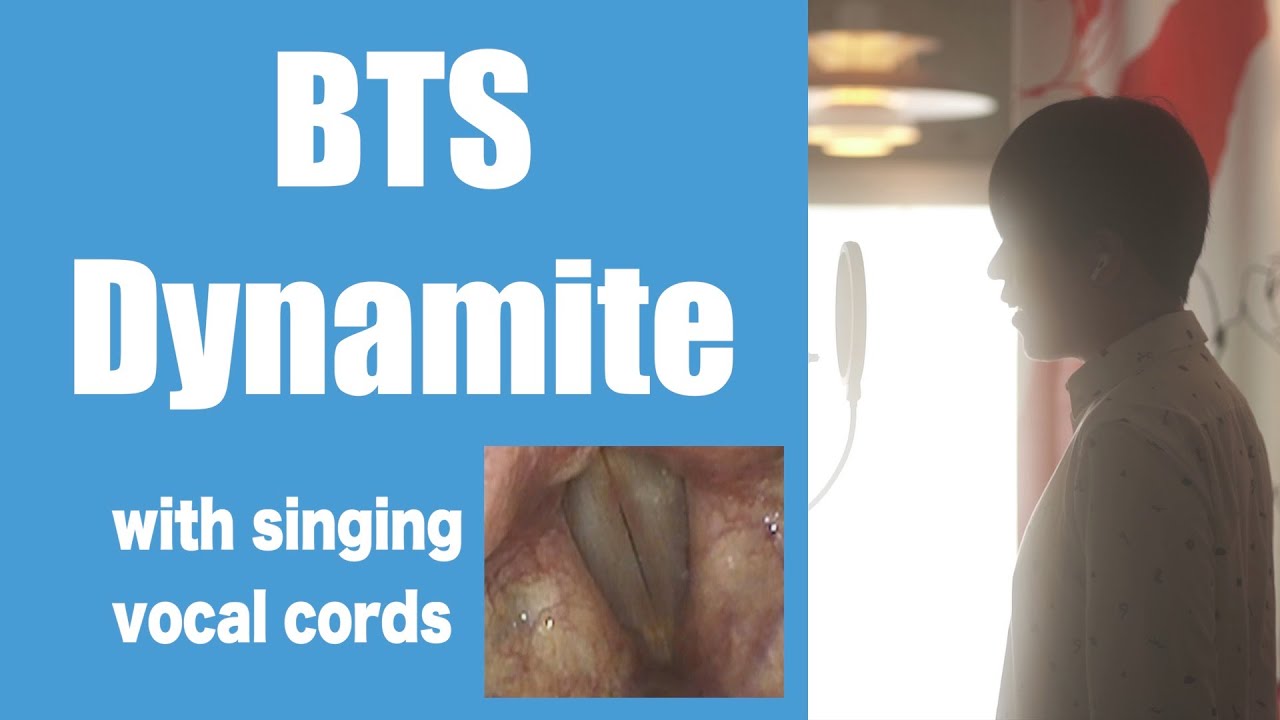 【声帯】Dynamite - BTS(原曲キー)【耳鼻咽喉科医が歌ってみた】 (Singing vocal cords observed by Stroboscopy/Laryngoscopy)