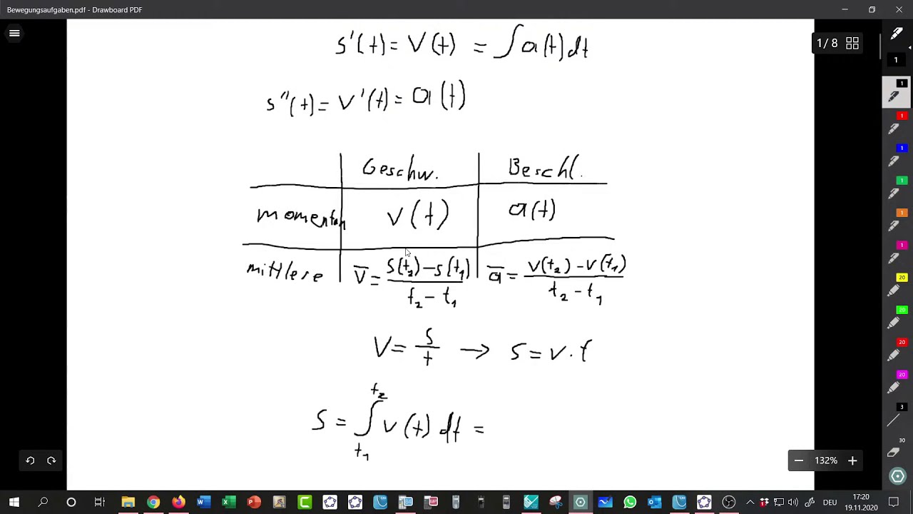 Mathago Corona Kurs (The Sequel) - Bewegungsaufgaben