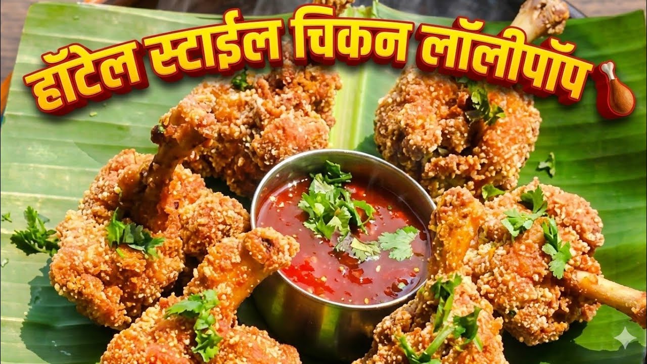 हॉटेलसारखे कुरकुरीत 'चिकन लॉलीपॉप'🍗 घरीच बनवा | Chicken Lollipop 🍗Recipe in Marathi 