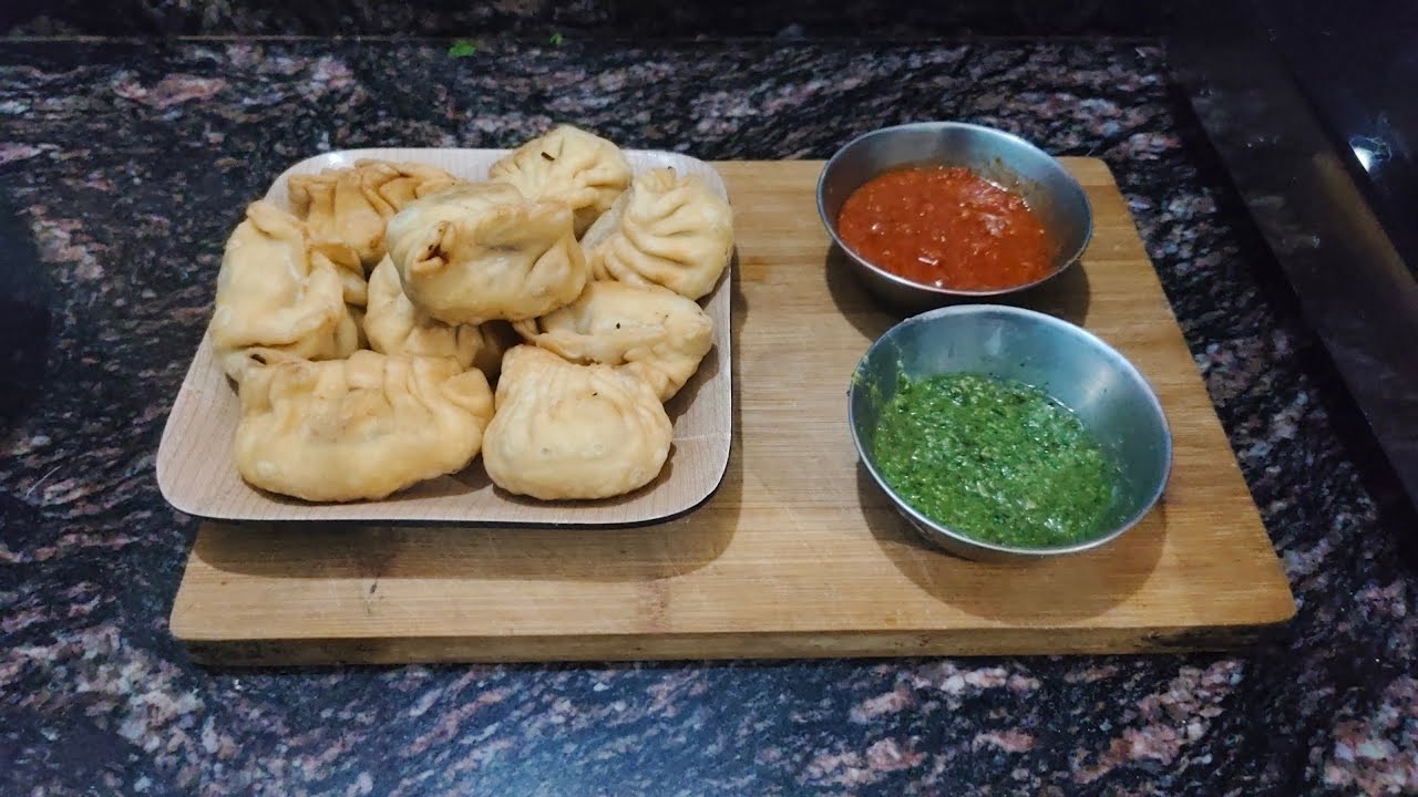 Mix veg fry momos and chutney