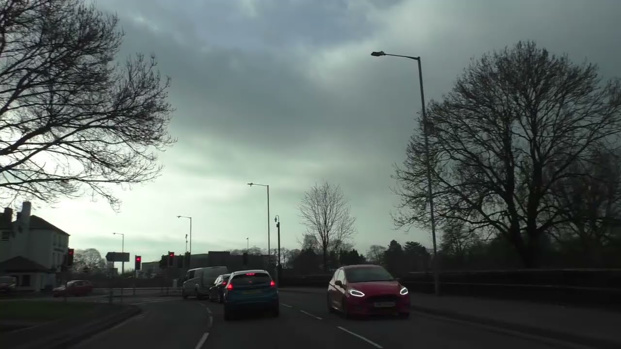 Driving On Castle Street, Croft Road, Dolday, All Saints' Road, Bridge Street, New Road Worcester UK