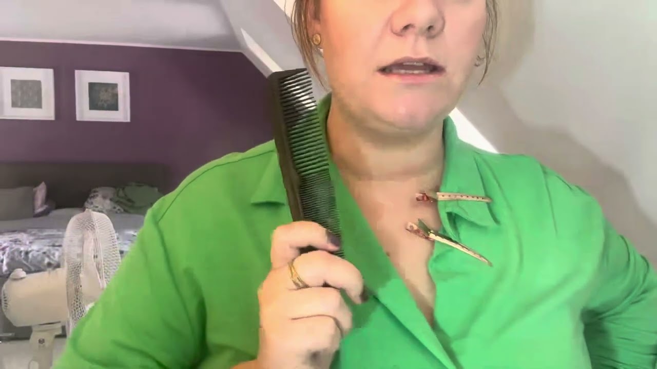 ASMR: Haircut & Style roleplay, lo-if, with camera touching and tools. #asmr #roleplay #hairplay