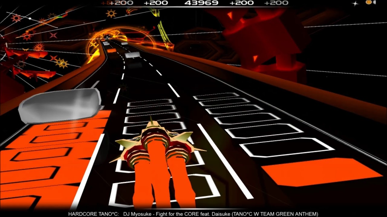 Audiosurf - DJ Myosuke - Fight for the CORE feat. Daisuke (TANO*C W TEAM GREEN ANTHEM)