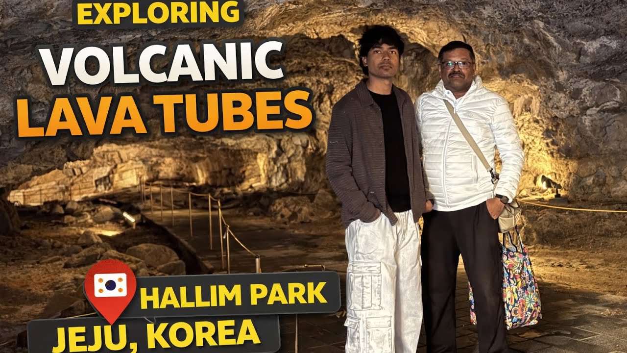 Hyeopjaegul & Ssangryonggul Lava Caves 🌋 Hallim Park Jeju Walking Tour