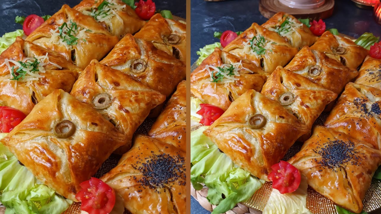 مسمنات في الفرن لذاذ مقرمشين و مورقين👌msemen farcie au four 😋