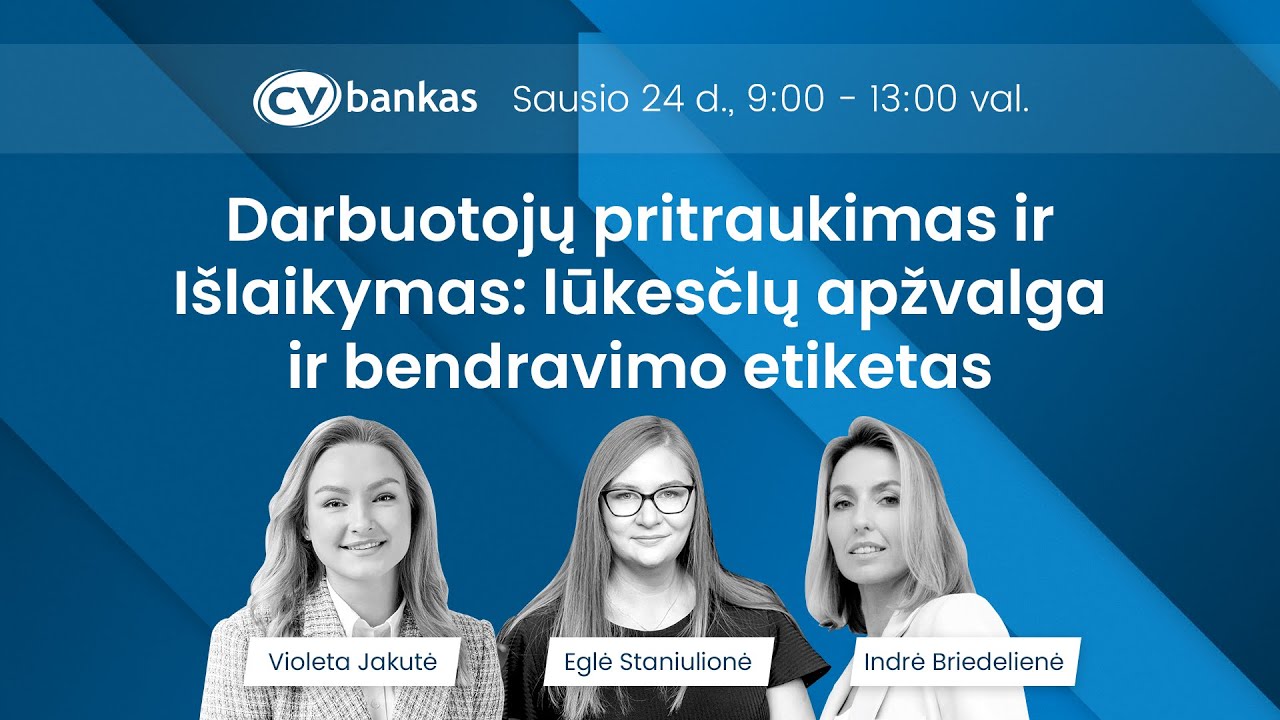 Darbuotojų pritraukimas ir išlaikymas: lūkesčių apžvalga ir bendravimo etiketas