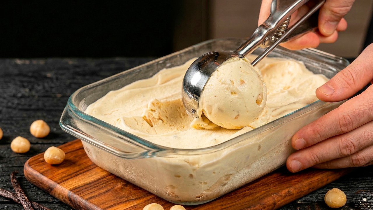 Delicious Homemade Vanilla Ice Cream | Just 3 Ingredients!